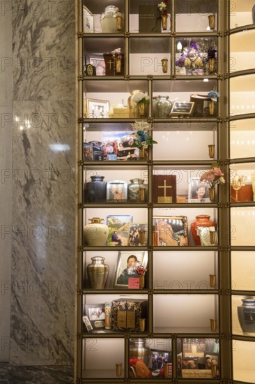 Wheat Ridge, Colorado - Ashes of the deceased and memories are stored in cubicles in the Tower of