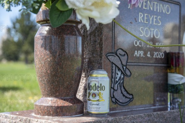 Wheat Ridge, Colorado - Graves decorated for Easter in Crown Hill Cemetery, also known as Olinger