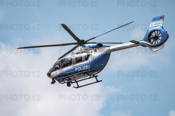 Police helicopter, Airbus Helicopters H145, of the North Rhine-Westphalia State Police, after