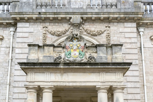 Historic Old Town Hall building, Torquay, Devon, England, UK, built 1851-1852 Salus Et Felicitas