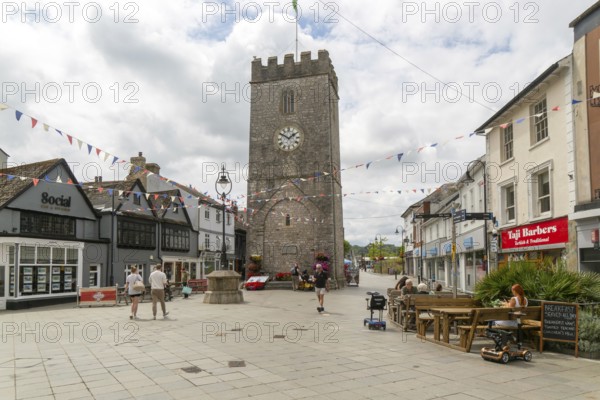 St Leonard's Tower, or the 'Clock Tower', Newton Abbot, Devon, England, UK