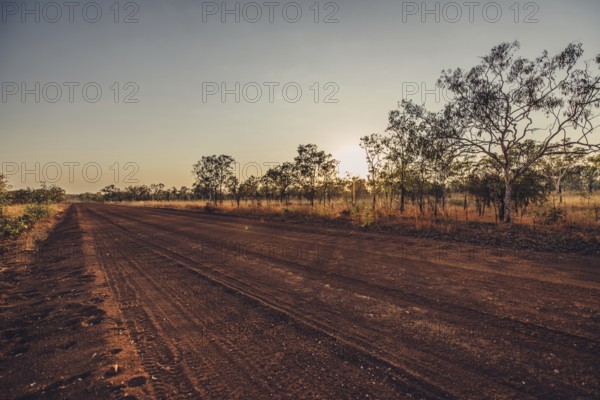 Outback Australia evening mood, Gibb River Road, North West Australia, The Kimberley Region,
