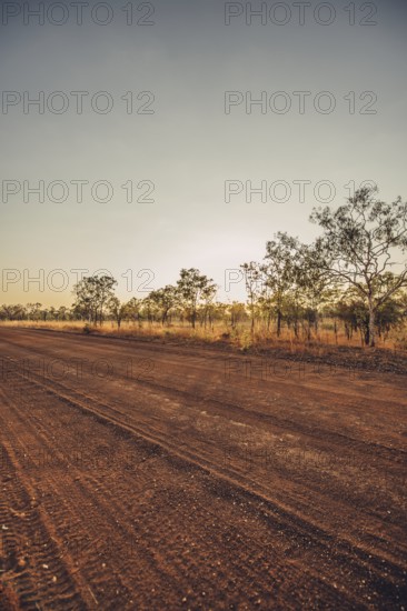 Outback Australia evening mood, Gibb River Road, North West Australia, The Kimberley Region,