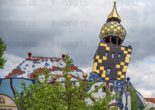 The Art House of the Kuchlbauer Brewery, designed by Friedensreich Hunderwasser, Römerstr, 5-9,