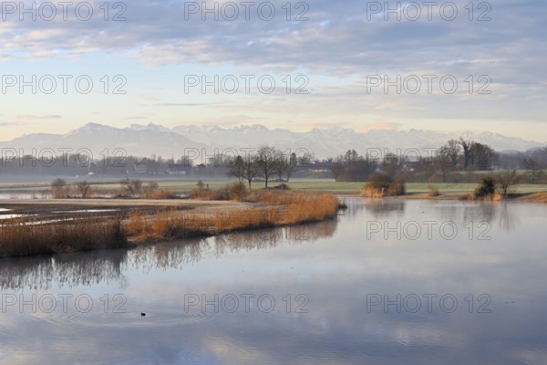 Nature reserve Stille Reuss, behind the Rigi, Rottenschwil, Reusstal, Freiamt, Canton Aargau,