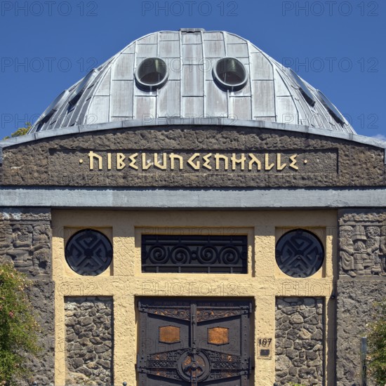 Nibelungenhalle, domed building based on an idea by Hermann Hendrich, Königswinter, North