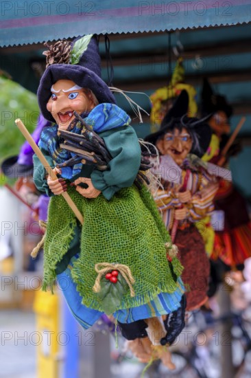 Witch, doll, Brocken, souvenirs, souvenir shop, Harz souvenirs, Wernigerode, Harz, Saxony-Anhalt,
