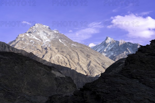 View of the Himalaya Mountains, Himalaya, Hangrang, Himachal Pradesh, India