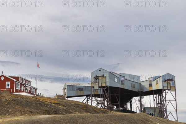 Historic coal cableway, transport cableway, coal distribution cableway, Taubanestralen,