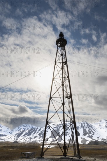 Amundsen-Ellsworth-Nobile, mast for airship, Ny-Alesund, Spitsbergen, Svalbard