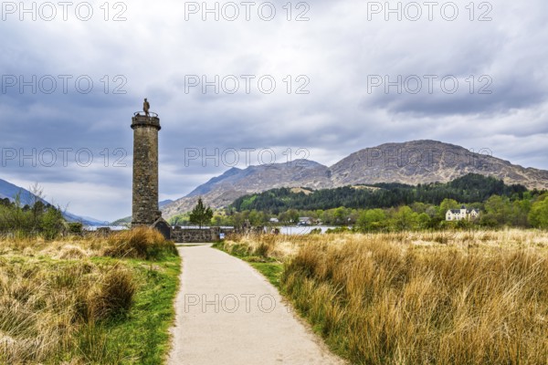 Glenfinnan Monument, Loch Shiel, Glenfinnan Viaduct, River Finnan, West Highland, Scotland, United