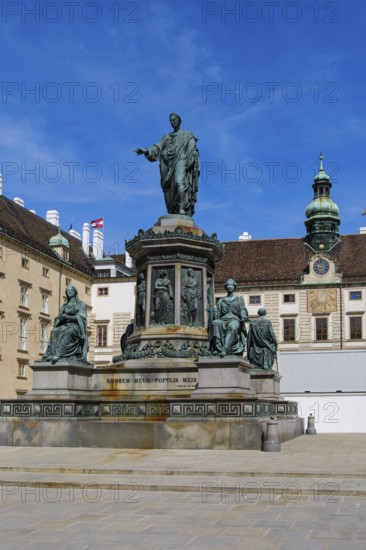 Emperor Franz Monument designed by Pompeo Marchesi in the inner courtyard of the Vienna Hofburg