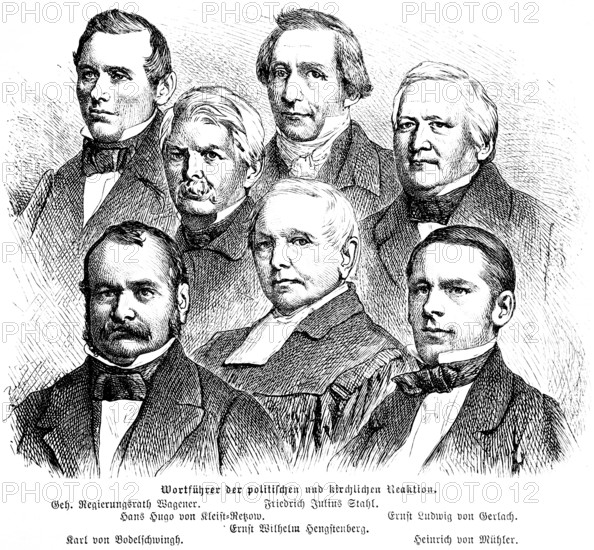 Leaders of the political and ecclesiastical reaction, Privy Councillor Wagener, Friedrich Julius