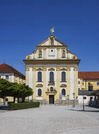 St Magdalene's Church on Kapellplatz, place of pilgrimage, Altötting, Upper Bavaria, Bavaria,