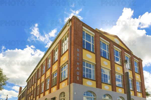 New town hall in the former Kindler corset factory, former Gotthold Kindler and Cie. corset