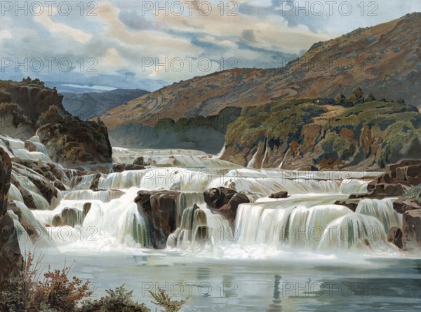 Krka waterfalls, Krka National Park is located in southern Croatia. Krka, Croatia, known for its 7