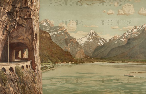 On the Uri branch of Lake Lucerne, a peripheral alpine lake surrounded by mountains of the Prealps