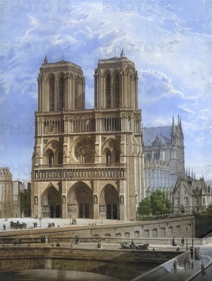 Notre-Dame de Paris Cathedral, CathÃ©drale Notre-Dame de Paris, Cathedral of Our Lady of Paris,