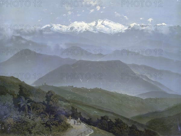 View of Kangchenjunga, at 8586 m the third highest mountain in the world and the easternmost