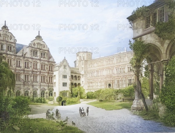 Heidelberg Castle, one of the most famous ruins in Germany and the landmark of the city of