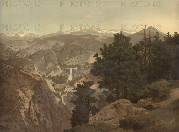 The Sierra Nevada in California with the Yosemite Valley in the background, America, authentic