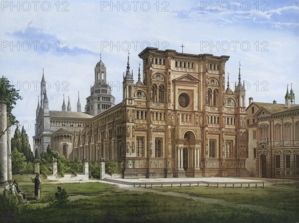 The Certosa di Pavia is a monastery originally built for the Carthusian Order in the municipality