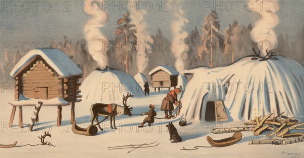 LappalaiskylÃ¤, a Lappy village or village of the Lapps, the Finnish name for the indigenous Sami