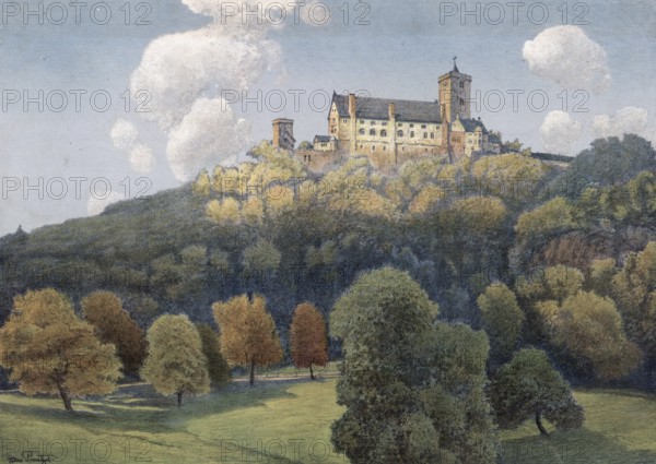 Wartburg, castle near Eisenach, in the northwestern Thuringian Forest in Thuringia, Germany,