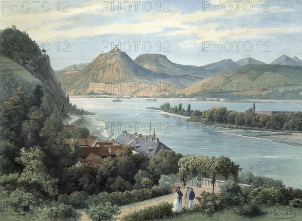 Siebengebirge, volcanic low mountain range on the right bank of the Rhine, North Rhine-Westphalia,