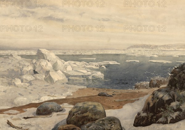 Scene from the Arctic Ocean, also Arctic Ocean, also Arctic Ocean, Arctic Sea, Greenland, authentic