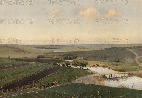 Black Earth region, the largest agricultural area in the world, 500 km east of Moscow, Russia,