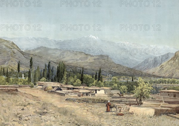 Turkestan, Turkistan, historical name Yasi, city in Kazakhstan, authentic reproduction of a school