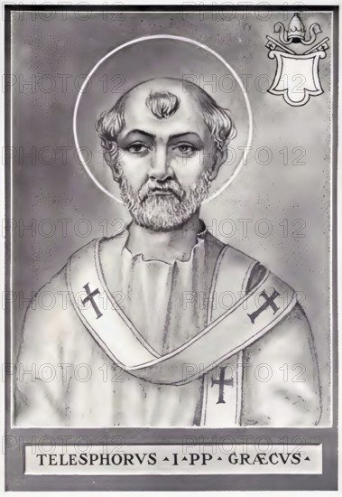Telesphorus (born in Greece, died in Rome in 136 or 137) was Bishop of Rome (ca. 125/126-136/137)