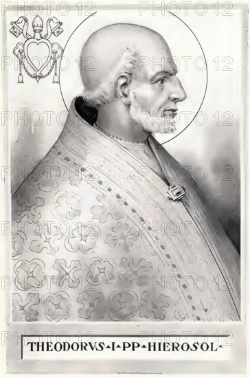 Theodore I (born in the 6th or 7th century in Jerusalem, died 14 May 649 in Rome) was pope from 24