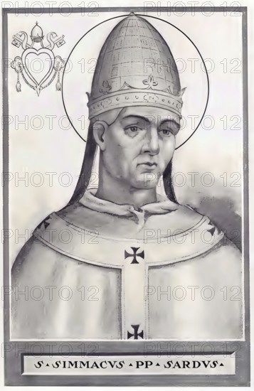 Symmachus (born in Sardinia, died 19 July 514 in Rome) was Bishop of Rome and is listed as Pope by