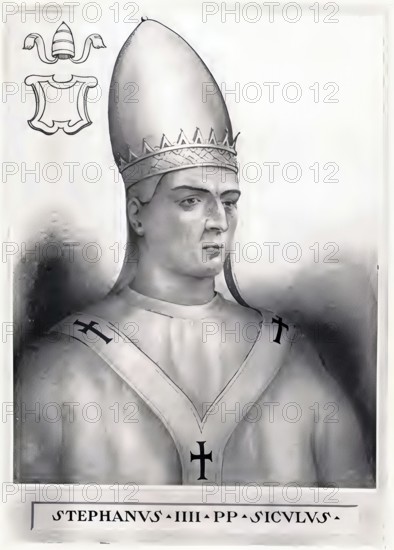 Stephen IV (V) (died 24 January 817 in Rome) succeeded Leo III as Pope from 22 June 816 to 24