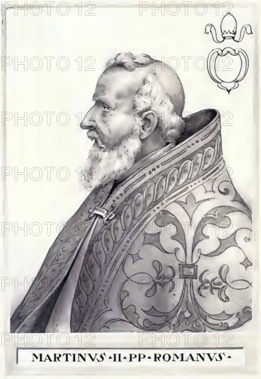 Marinus I (sometimes erroneously also called Martin II, born in Gallese, died 15 May 884 in Rome)