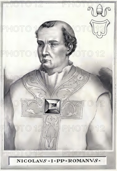Nicholas I, sometimes also called Nicholas the Great (born 820 in Rome, died 13 November 867 in
