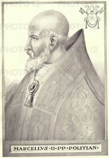 Marcellus II (born 6 May 1501 in Montefano (Marche), died 1 May 1555 in Rome), birth name Marcello