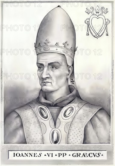 John VI (died 11 January 705 in Rome) was Greek and Pope from 701 to 705, Historical, authentic,