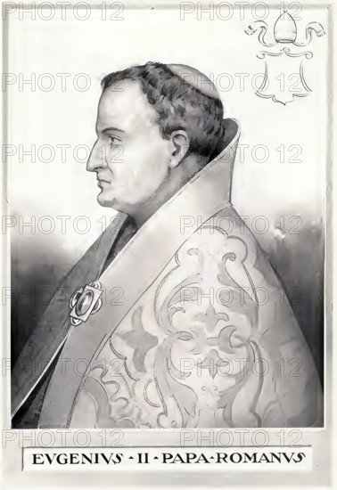 Eugene II (died 27 August 827) was pope from May 824 until his death, Historical, authentic,