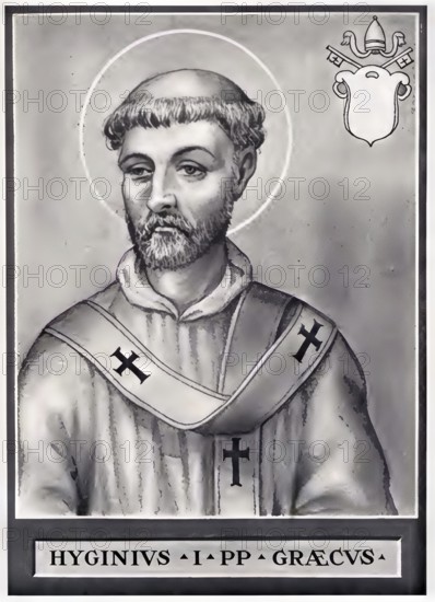 Hyginus (transmitted in the manuscripts in the forms Hyginus, Yginus, Egenus, Viginus, died 142 or