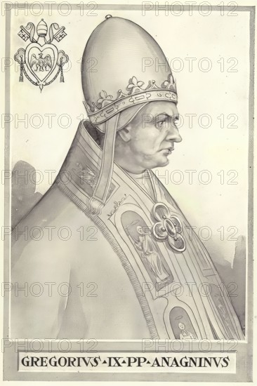 Gregory IX, originally Ugolino dei Conti di Segni (Hugo, from the House of the Counts of Segni)