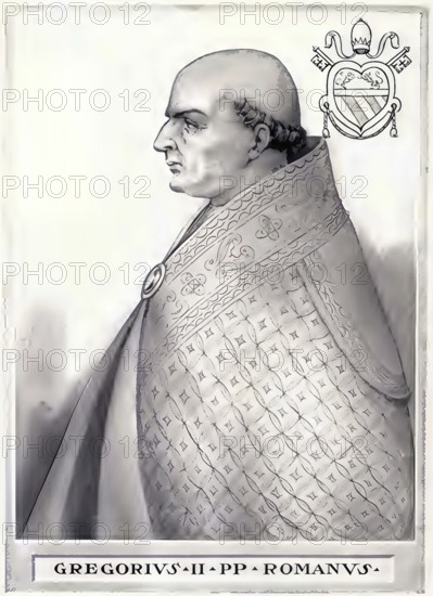 Gregory II (669 - 731) was pope from 715 to 731. He was the son of Marcellus, his mother's name was