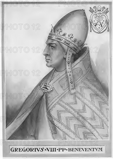 Gregory VIII, originally Albertus de Morra (born around 1100 (1105-1110?) in Benevento, died 17
