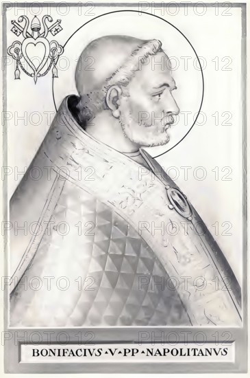 Boniface V (born in Naples, died 25 October 625) was pope from 23 December 619 until his death,