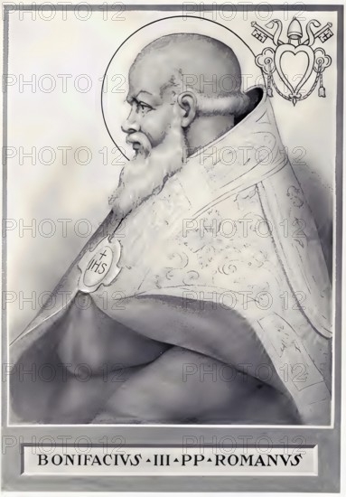 Boniface III (born in Rome, died 12 November 607) was pope from 19 February 607 until his death,