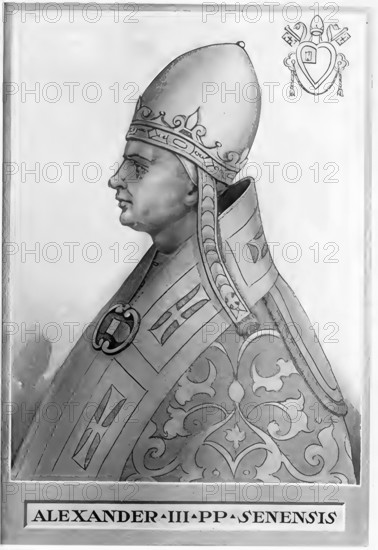 Pope Alexander III (born around 1100 or 1105 in Siena, probably as Rolando Bandinelli, died 30