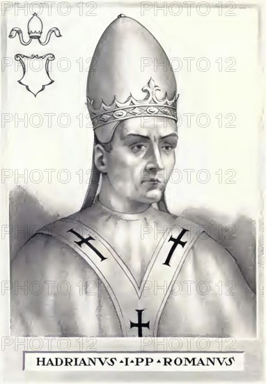 Hadrian I (died 25 December 795 in Rome) was pope from 1 February 772 until his death. His