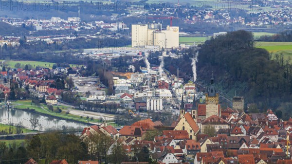 City view of Bad Wimpfen. The city is known for its well-preserved historic old town with many